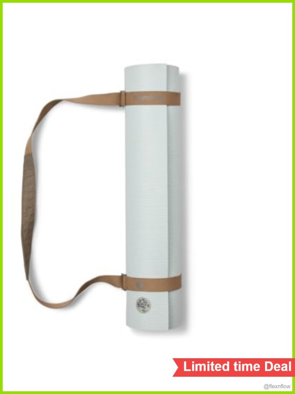 Eco-Friendly Cotton Yoga Mat Carrier with Padded Shoulder - Hands-Free